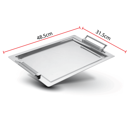 Bench Silver Serving Tray