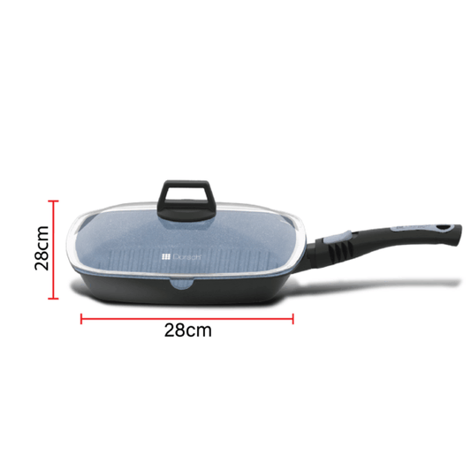 Grill Pan with Lid - 28 cm