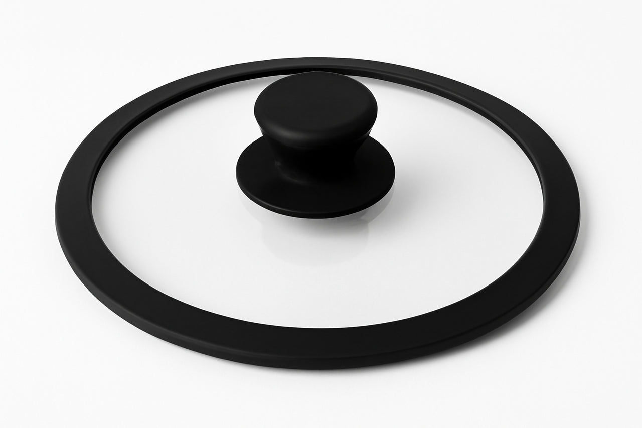 Dorsch LFGB Flat Silicone Glass Lid - 30 cm