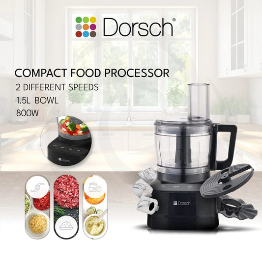 DORSCH COMPACT FOOD PROCESSOR 1.5L - 800W