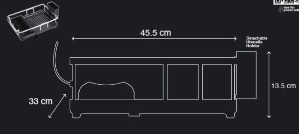 Dorsch Dish Rack Aluminum 1-Tier
