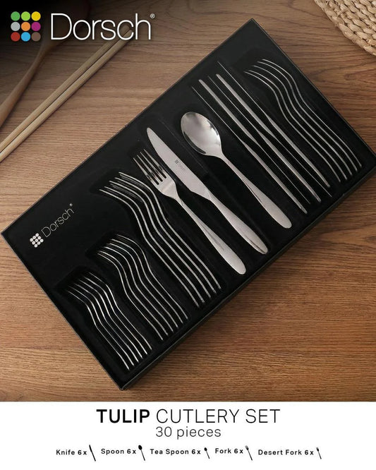 Dorsch Tulip Cutlery Set - 30Pcs