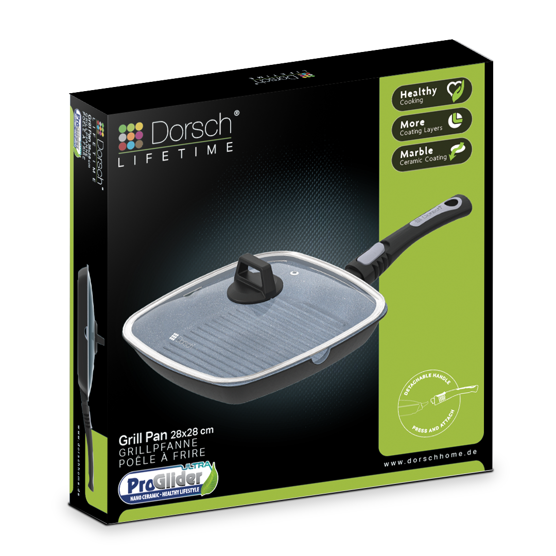 Grill Pan with Lid - 28 cm