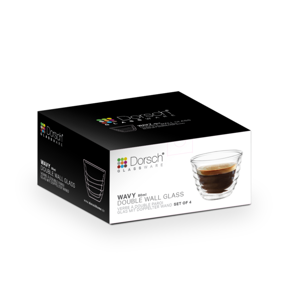 Wavy Cup 80 ml – Set of 4