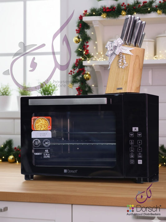🎁 December Offer: Digital Electric Oven 48L + Hollow Set Knife Gift