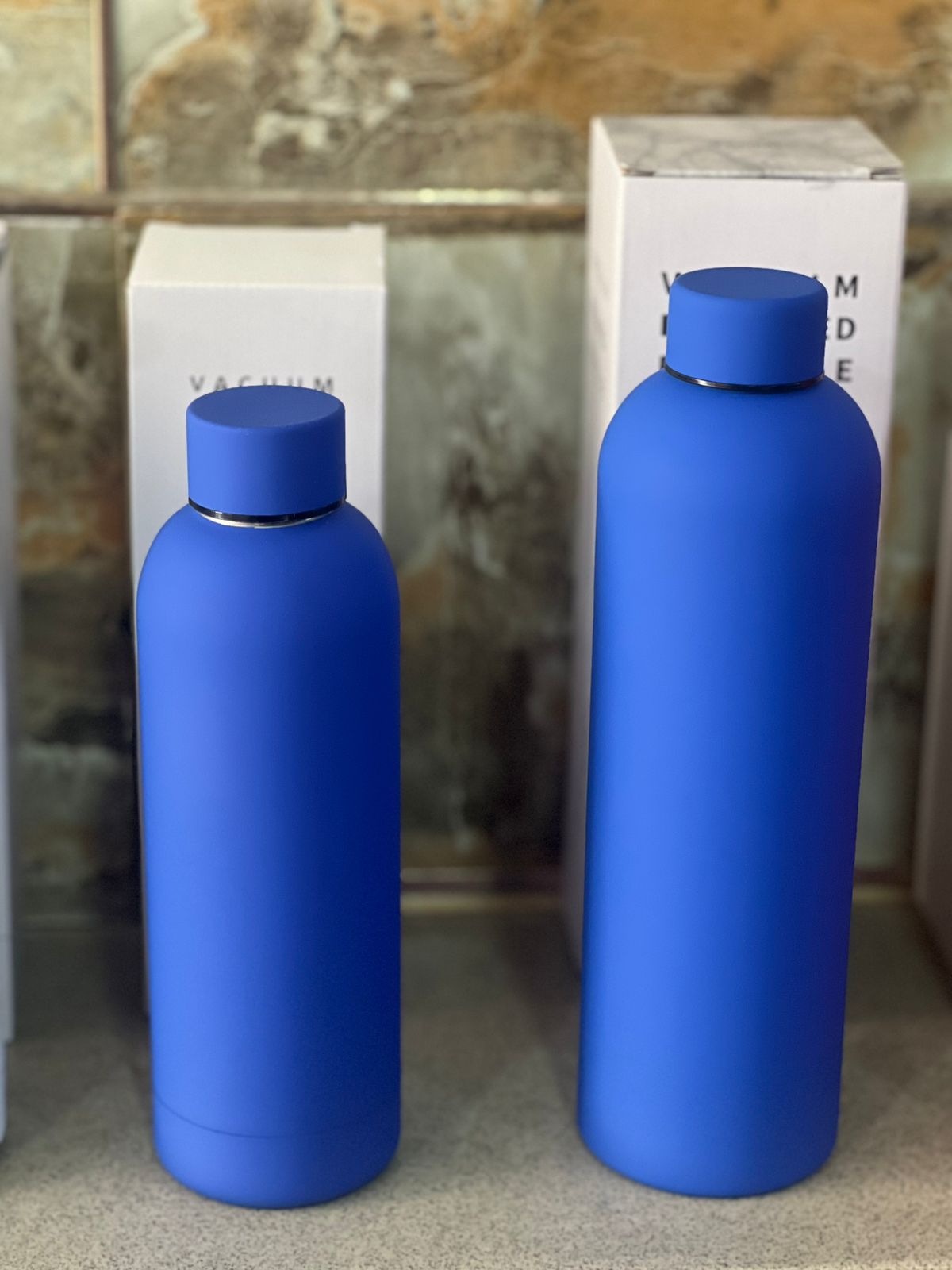 NAVY STAINLESS STEEL FLASK - 500ML