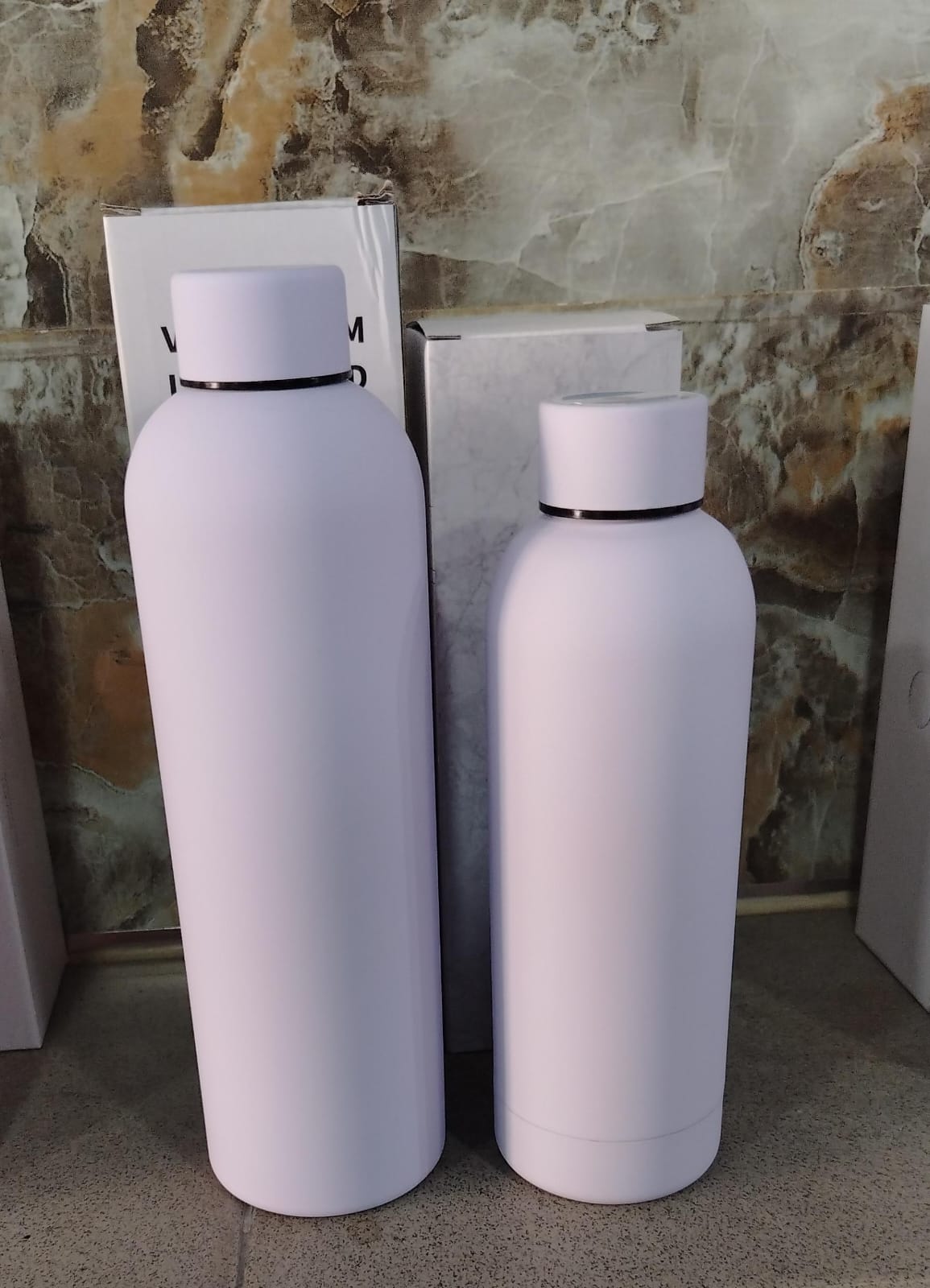 LILAC STAINLESS STEEL FLASK - 500ML