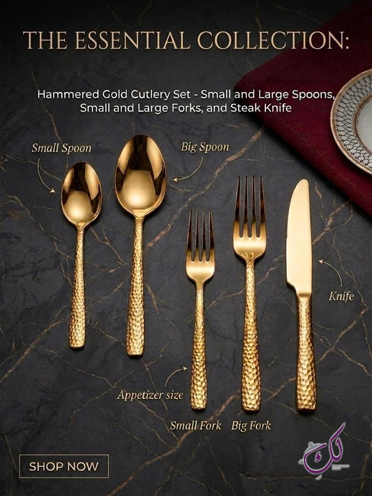 GOLD CUTLERY – DINNER SPOON (6PCS)