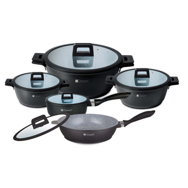 Ceramic Lifetime Cookware Set - 5 PCs