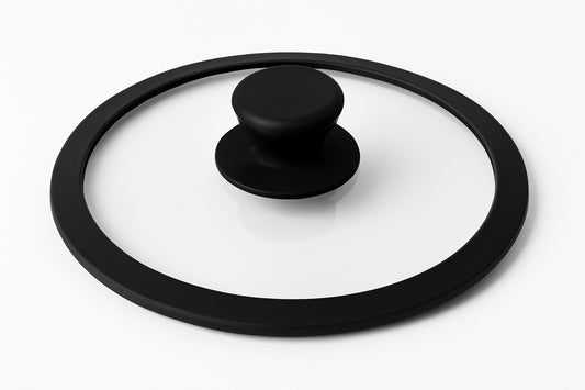 Dorsch LFGB Flat Silicone Glass Lid - 22 cm