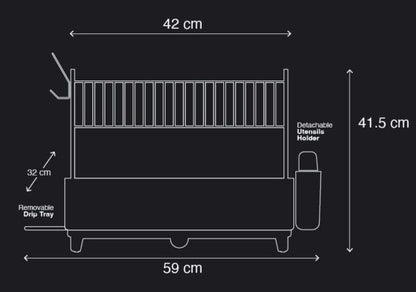 Dorsch Dish Rack Stainless Steel 2-Tier
