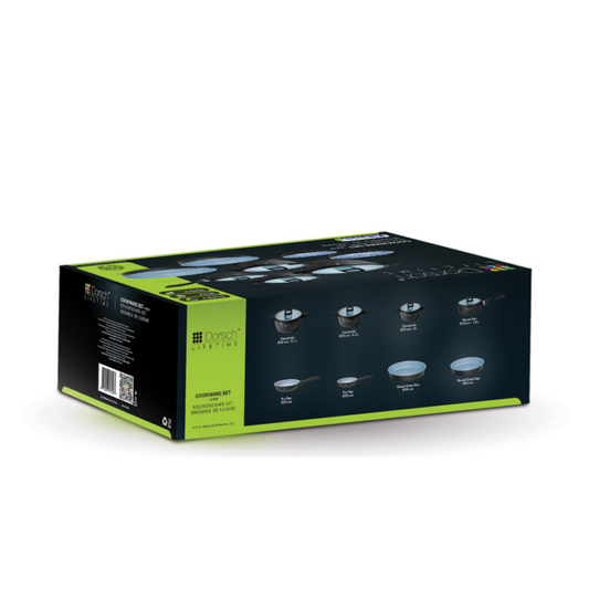 Ceramic Lifetime Cookware Set  - 8 PCs