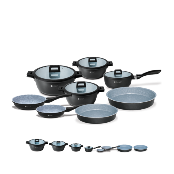 Ceramic Lifetime Cookware Set  - 8 PCs