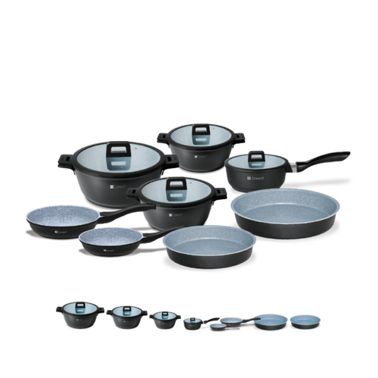 Ceramic Lifetime Cookware Set  - 8 PCs