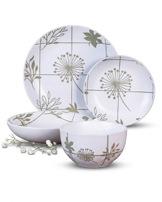 Dorsch Flora Beige Dinner Set – 24 Pieces (Stoneware)