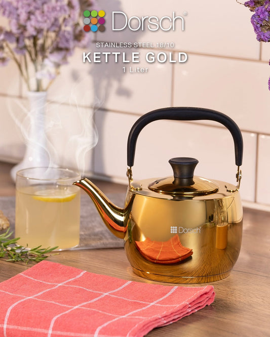 Dorsch Stainless Steel Kettle 1L – Gold