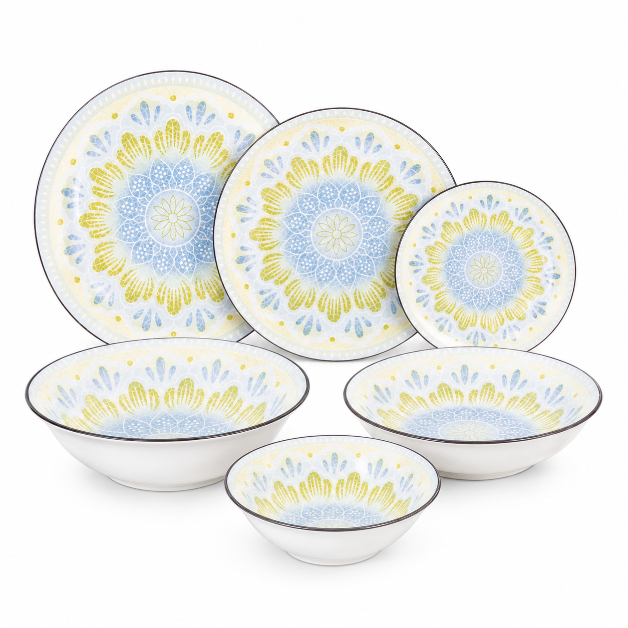 Dorsch Mandala Dinner Set - 26 Pieces (Porcelain)