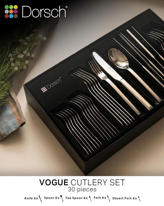 Dorsch Vogue Cutlery Set - 30Pcs
