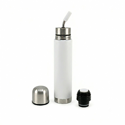 White Stainless Steel Vacuum Flask - 500ml