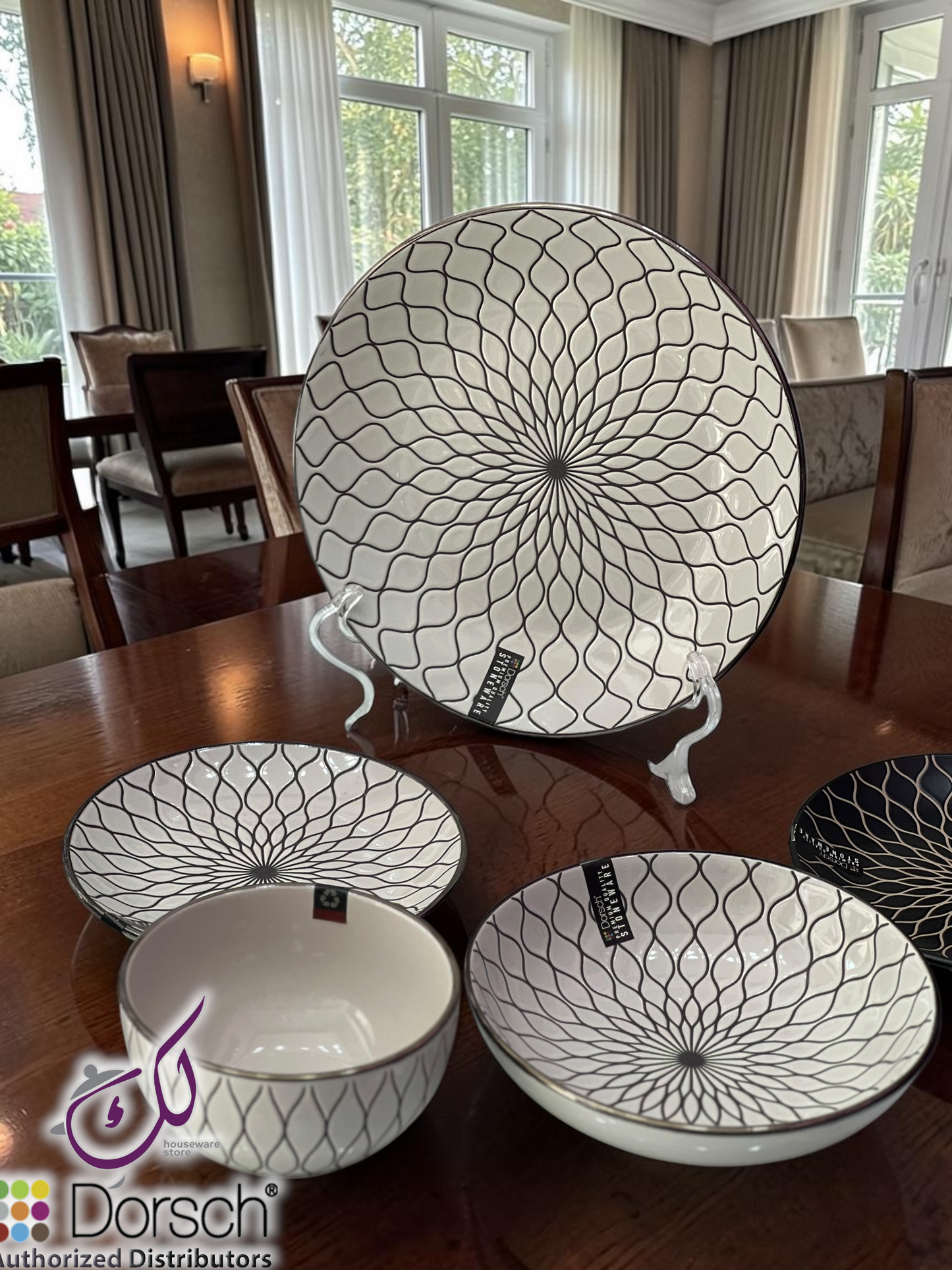 Dorsch Blanc Dinner Set – 24 Pieces (Stoneware)