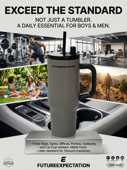 STAINLESS TUMBLER FLASK GREY – 700ML