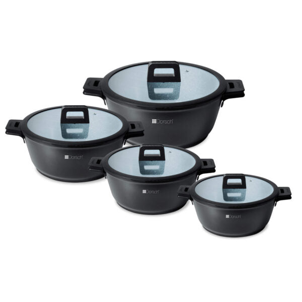 Ceramic Lifetime Cookware Set - 4 Pcs
