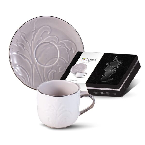 Dorsch Coffee Cups – Leaf Offwhite 12pcs