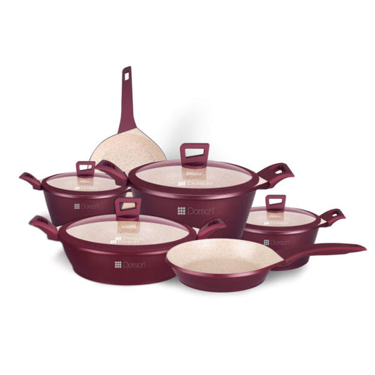 Ceramic Cookware Premium Set  - 6 Pcs