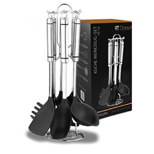 Dorsch Non-Metal Kitchen Tools Set Stand 7 Pcs