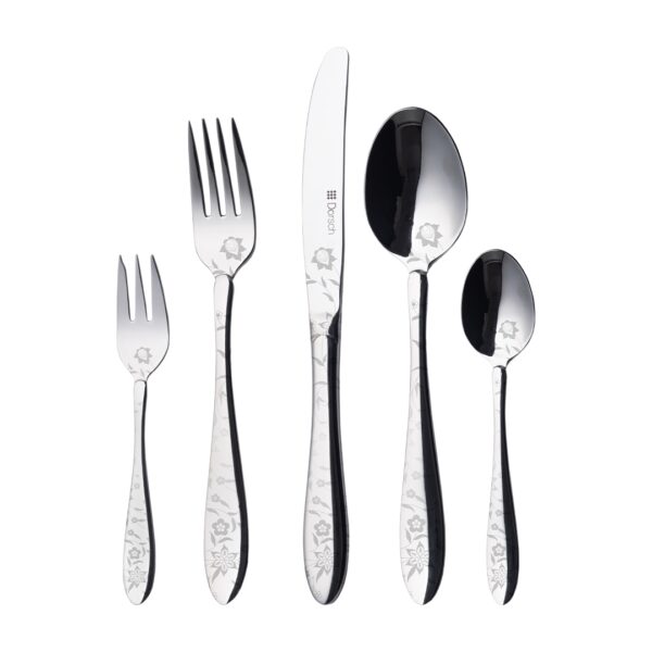 Rose Cutlery Set - 72 Pcs