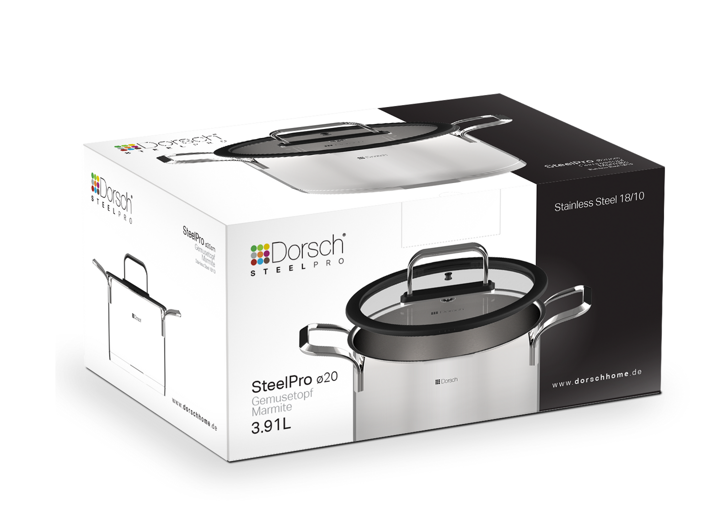 Steel Pro DH-03828 - 28 cm - 12L
(Stainless Steel 18/8)
Dim: 28x19.5cm