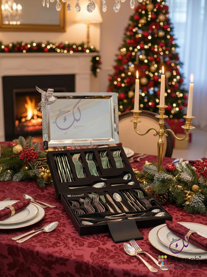 🎁 December Offer: Dorsch Lotus Cutlery Set + Serving Tray Gift