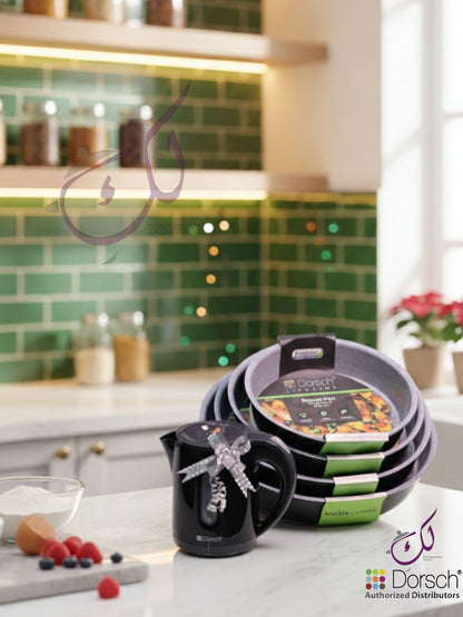 🎁 December Offer: Dorsch Ceramic Round Pans 4pcs Set+ Electric Kettle Gift