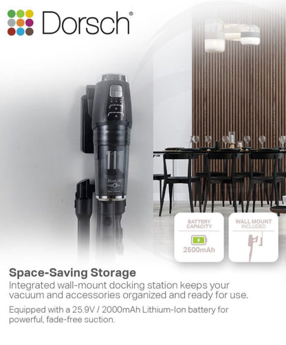 DORSCH DUSTJET CORDLESS STICK VACUM CLEANER