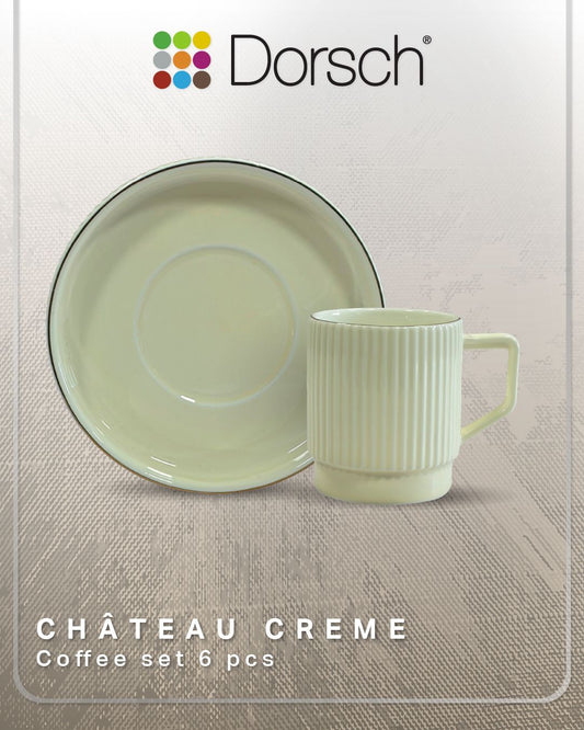 Dorsch Coffee Cups - Chateau Creme (Half Dozen Set)