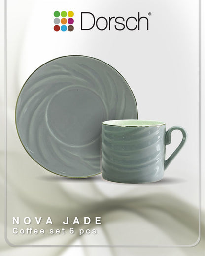 Dorsch Coffee Cups - Nova Jade (Half Dozen Set)