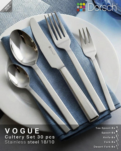 Dorsch Vogue Cutlery Set - 30Pcs