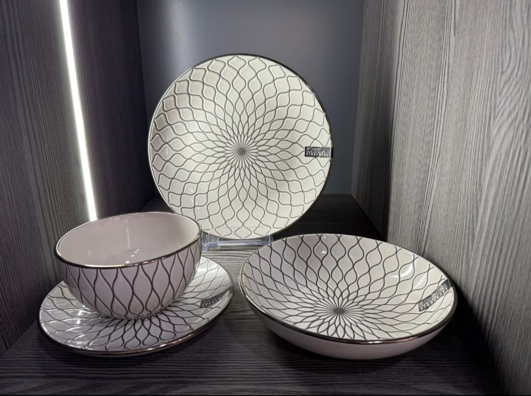 Dorsch Blanc Dinner Set – 24 Pieces (Stoneware)