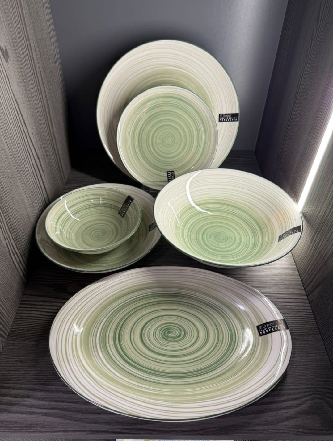 Dorsch Ripple Olive Dinner Set - 26 Pieces (Porcelain)