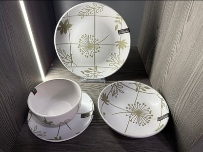 Dorsch Flora Beige Dinner Set – 24 Pieces (Stoneware)