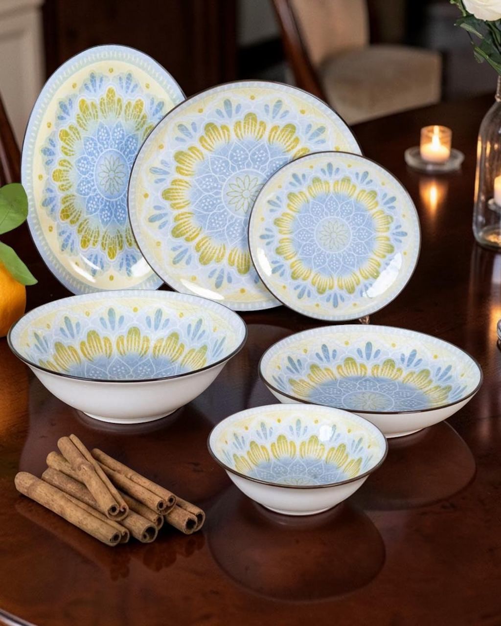 Dorsch Mandala Dinner Set - 26 Pieces (Porcelain)