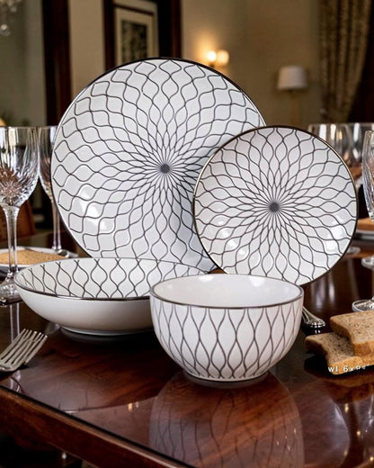 Dorsch Blanc Dinner Set – 24 Pieces (Stoneware)