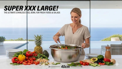 Large Stainless Steel Bowl 40cm