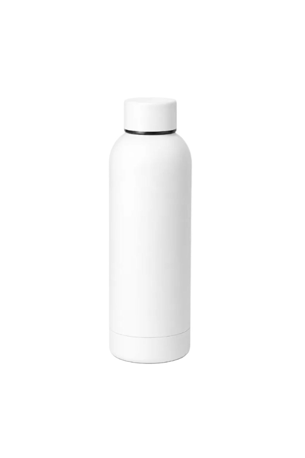 WHITE STAINLESS STEEL FLASK - 500ML