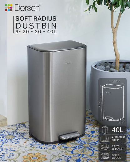 DORSCH TRASH DUSTBIN – 40L