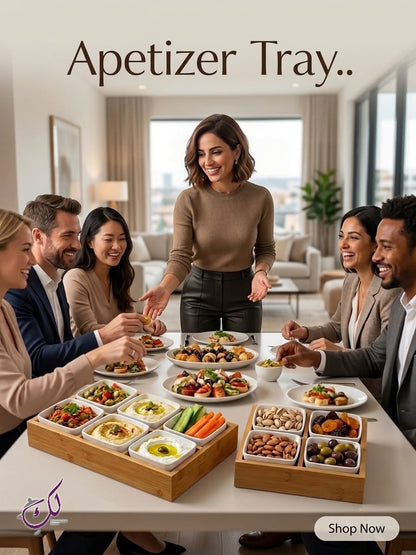 6PCS Bamboo Appetizer Tray