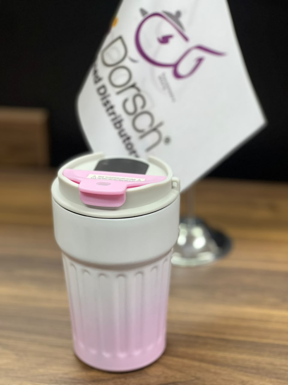 Pillar Vacuum Coffee Cup – Pink | 400ml