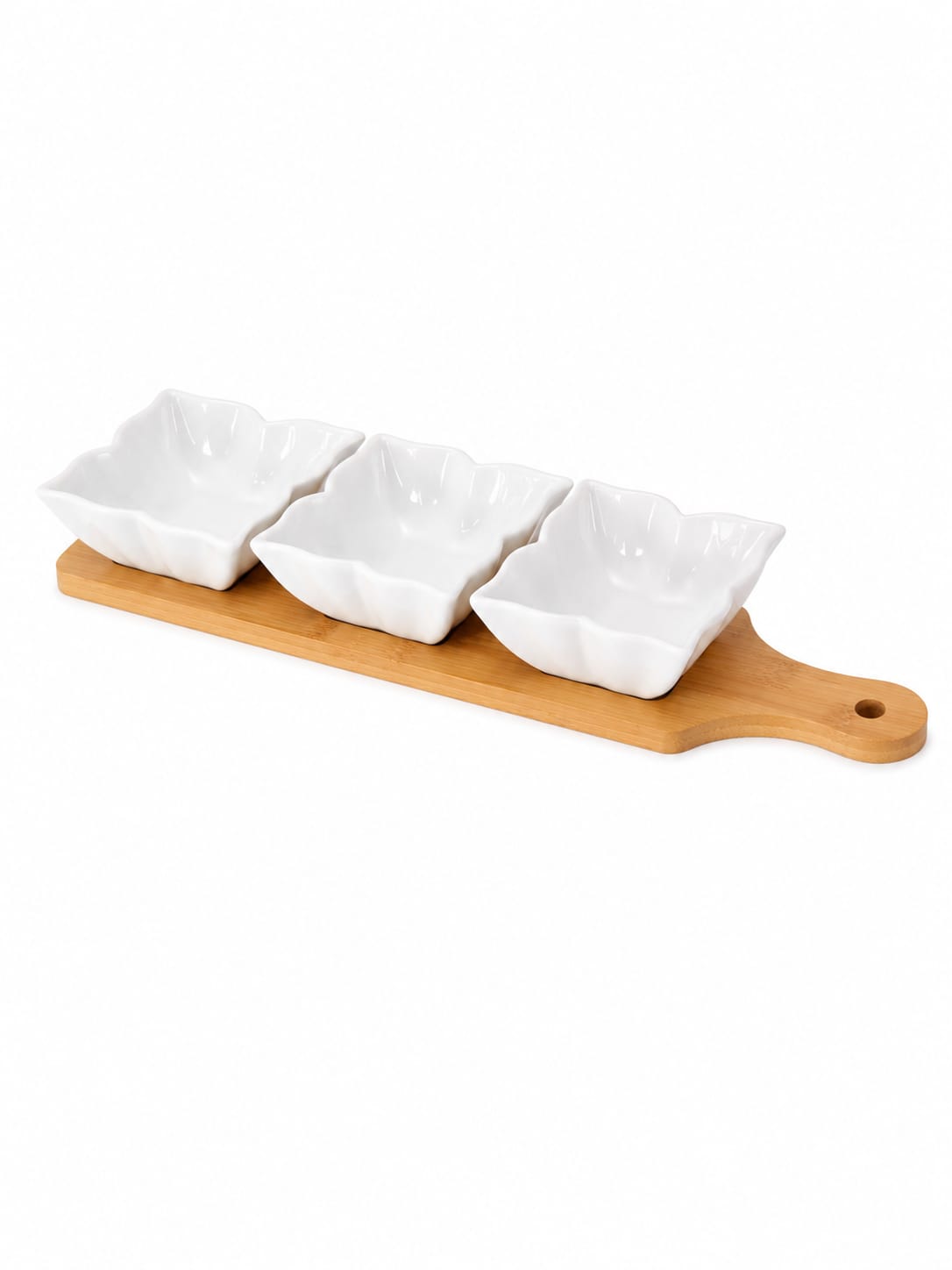 3-BIG BOWLS WITH BAMBOO BASE