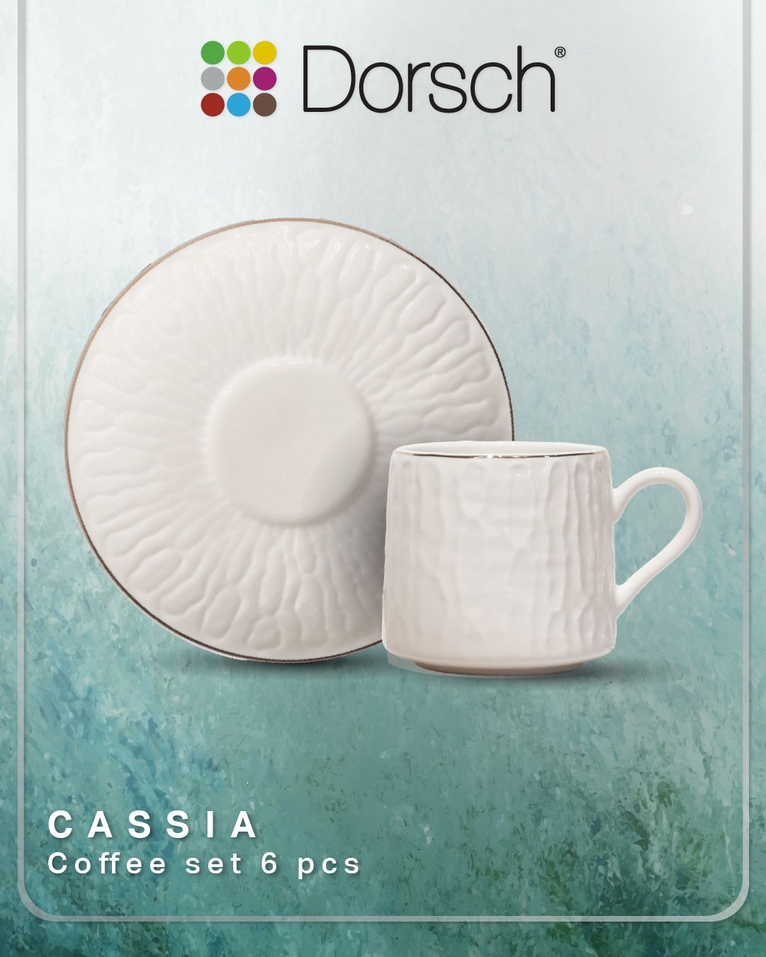 Dorsch Coffee Cups - Cassia (Half Dozen Set)