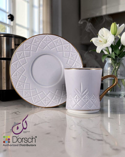 Dorsch Coffee Cups - Regency White (Half Dozen Set)
